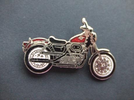 Harley- Davidson motor zwart-rood-zilverkleur